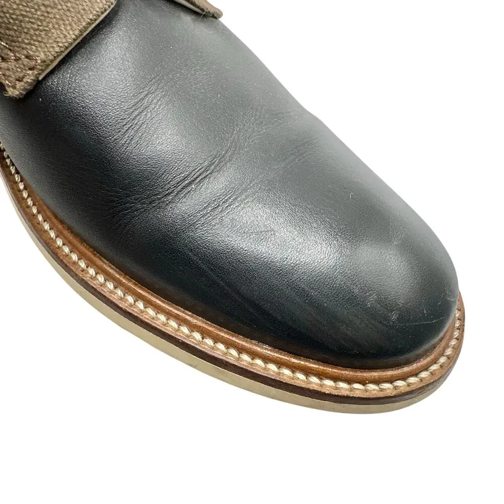 Lacoste | Men | Sherbrooke Leather Canvas Mixed Media Dress Oxford Shoes | Sz 8